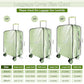 3 Pieces Thicken Clear Luggage Cover Protector (3 Count)