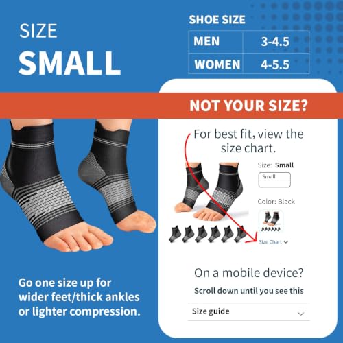 6 Pairs Plantar Fasciitis Socks (6 Count)
