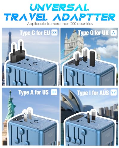Universal Travel Adapter with 5 USB C