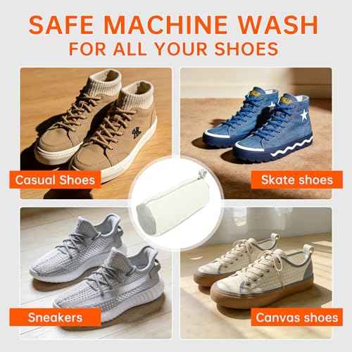 2PCS Ivory White Shoe Washing Machine Bags for All Shoe Types