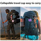 2 Pack Silica gel Collapsible Travel Cup 270ml