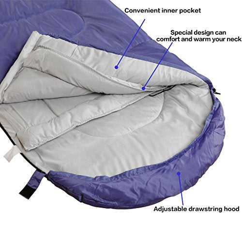 3 4 Season Sleeping Bag for Adults & Kids