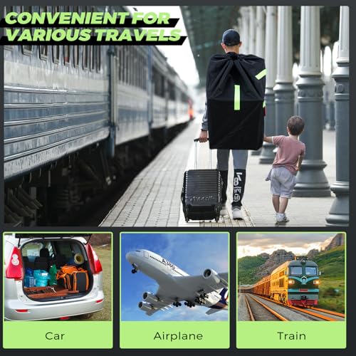 Waterproof Car Seat Travel Bag with Backpack Straps