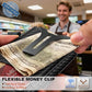 Men Slim Magnetic Leather Wallet Metal Case Money Clip 9 Cards
