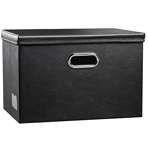 Large Collapsible Storage Bin with Lid [1