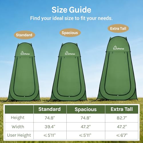 Pop Up Shower Tent for Camping Essentials