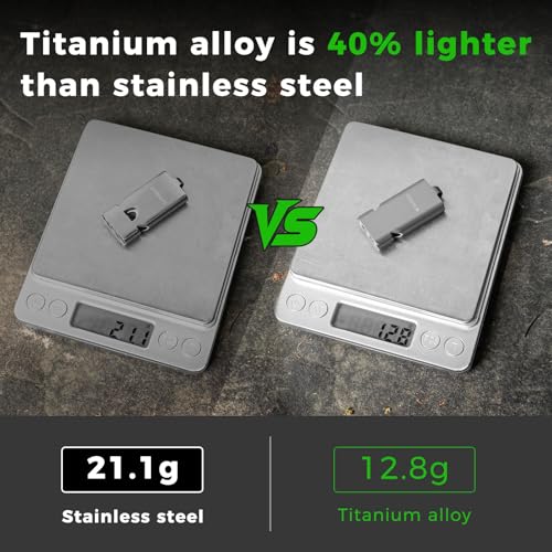 Titanium Loud Whistle for Emergency Survival