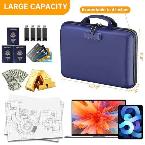 Fireproof File Organizer with Lock