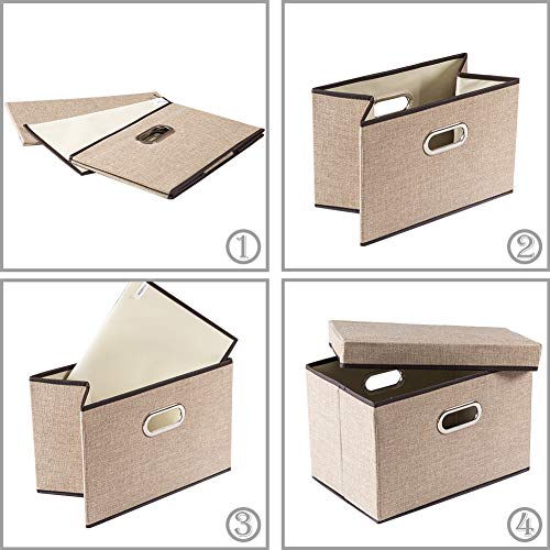 Collapsible Storage Cubes with Lids [3 (3 Count)
