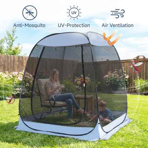 6x6 FT Pop Up Screen Tent