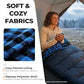 Cotton Flannel XXL Sleeping Bags for Adults Cold Weather Camping Sleeping Bag for Adults Kids Teens with Compression Sack