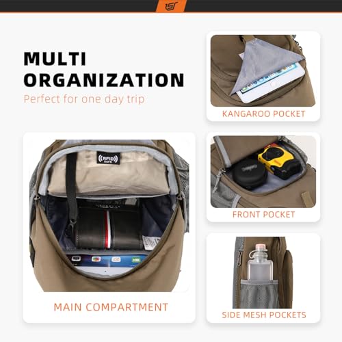 Sling Bag RFID Crossbody Sling Backpack Cross Body Shoulder Bag Travel Hiking Daypack for Women Men