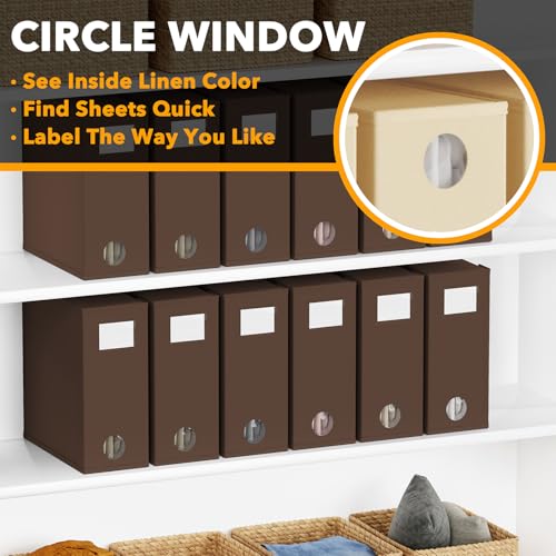 12 Pack Bed Sheet Organizers and Storage (12 Count)