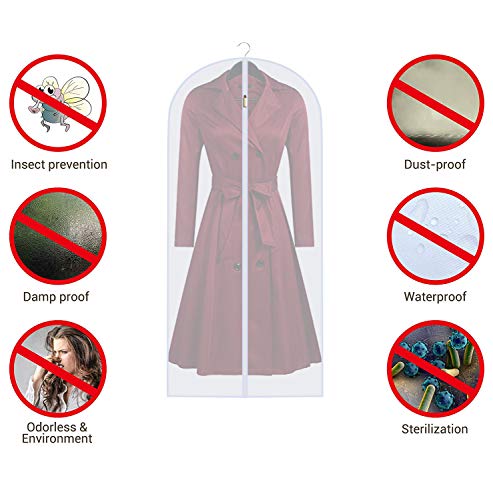 Garment Bags for Hanging Clothes Breathable Suit Bag (12 Count)