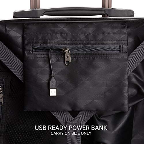 7272 Energie Expandable Hardside Luggage with Spinner Wheels and TSA Lock