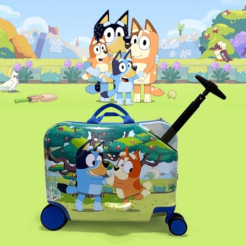 18" Bluey Kids Ride On Luggage