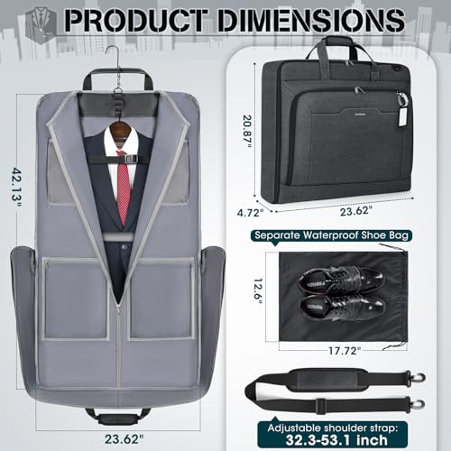 Garment Bags for Travel Carry On Garment Bag for Hanging Clothes