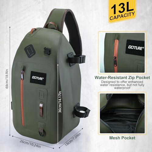Waterproof Fly Fishing Sling Pack