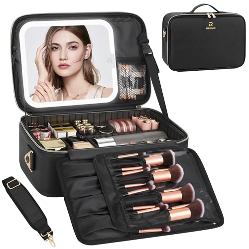 Makeup Bag with LED Mirror