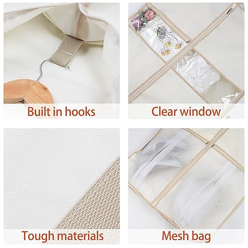 Wedding Dress Bag Long Garment Bag Dress Bag for Traveling 72 in