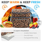 Double Layer Cooler Insulated Lunch Bag Adult Lunch Box Large Tote Bag for Men (Leopard)