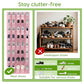Over the Door Shoe Organizer with 40 Large Breathable Mesh Pockets