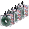 Heavy Duty Clear Wreath Storage Bag & Sturdy Moving Box Alternative (6 Count)