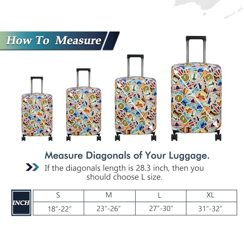Travel Luggage Cover Suitcase Protector Fits 18