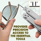 Multitool Pliers with Damascus Knife & Large Scissors