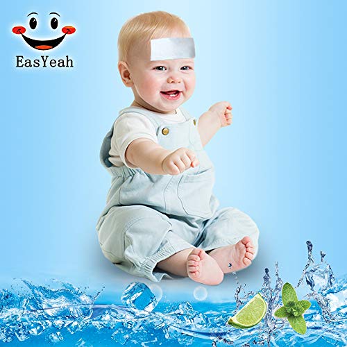 Cooling Patches for Fever Discomfort & Pain Relief (12 Count)