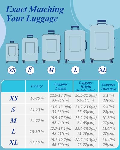 Luggage Cover for Suitcase Tsa Approved Protector