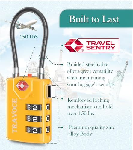 TSA Approved Luggage Locks (2 Count)