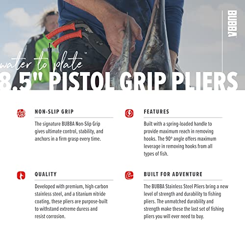 8.5" Pistol Grip Stainless Steel Pliers