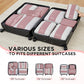 10 Set Compression Packing Cubes for Travel Essentials (10 Count)