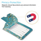 Luggage Tags Privacy Cover ID Label for Travel Bag Suitcase (2 Count)