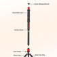 IFOOTAGE 59” Monopod with Feet,Cobra 3 Strike A150S,Professional Travel Camera Monopod,Pedal Lock Base,One-Click Design,for VCR DSLR Nikon Sony,Max.Load 11lbs/5KG