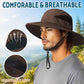 Sun Hats for Men Women Wide Brim Bucket Hat Brown