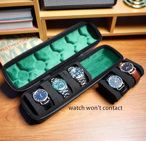 5 slots Hard watch travel case carry box display and Organizer