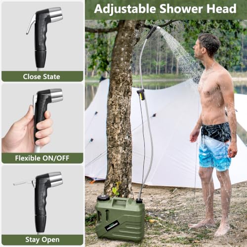 Portable Camping Shower with 5