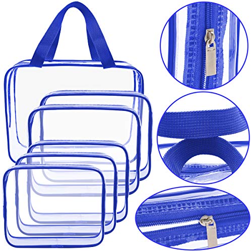 6 Packs Clear Makeup Bags