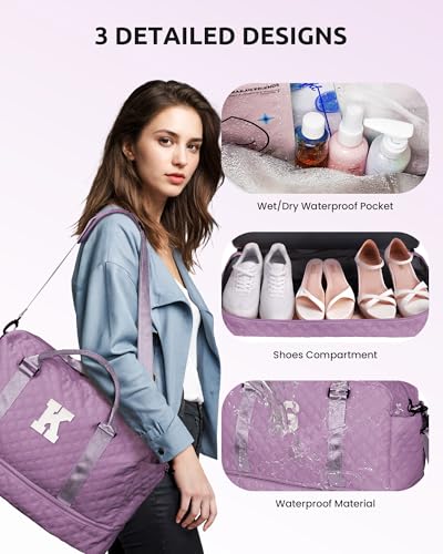 Girl Duffle Bag with Shoe Compartment