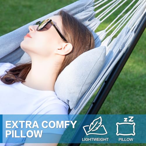 Double Hammock with Stand for Outside