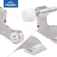 HOMOTEK 12 Pack Hinge Pin Satin Nickel Door Stopper,Adjustable Deluxe Heavy Duty Door Stopper 2-1/2"x1-3/4,with White Rubber Bumper Tips…