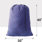 Extra Large Laundry Bag 3 Pack Travel Laundry Bags Dirty Clothes Organizer with Drawstring Closure, 30"x40", for college, dorm and apartment (Blue)