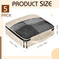 5 Pcs Packing Cubes for Suitcase Large Travel Cubes Carry on Luggage Organizer Bags for Clothes Accessories (5 Count)