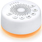 Sound Machine Easysleep White Noise Machine with 25 Soothing Sounds and Night Lights with Memory Function 32 Levels of Volume and 5 Sleep Timer Powered by AC or USB for Sleeping Relaxation (White)