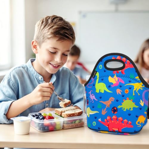 Neoprene Kids Lunch box Insulated Soft Bag Mini Cooler Thermal Meal Tote Kit for Boys