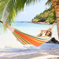 Cotton Camping Hammock Portable with Tree Straps Holds 660lbs