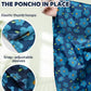 Waterproof Rain Poncho for Women Packable Hooded Raincoat with Pocket