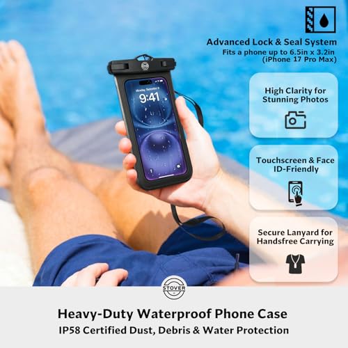 5/10/25/30/40L Waterproof Dry Bag, Medium Lightweight Roll Top Dry Bag Backpack w/Waterproof Phone Case, Kayaking, Travel, Hiking, Fishing, Tubing, Camping, the Beach, Men/Women (Pink)